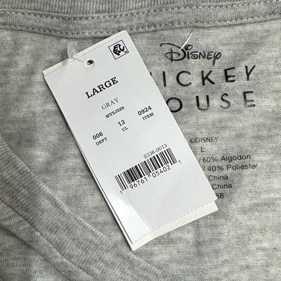 NWT | Disney Mickey Mouse | Halloween Tee | Gray | Large - Picture 8 of 12